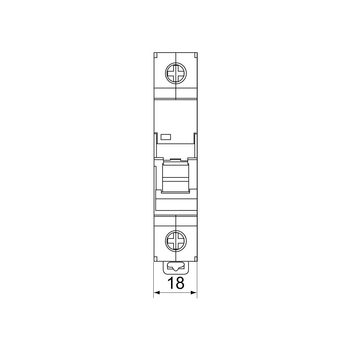 Automatsäkring 1-Polig 10A Typ C Rutab RSC-110 Normprodukter Solproffset