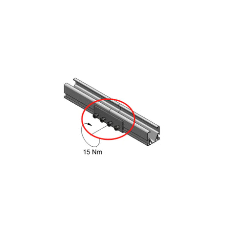 Van Der Valk solar - Rälsskarv Alu++ (724863) Montagematerial Van der Valk Solar Systems